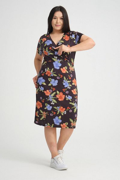 modayız Φόρεμα με διπλό γιακά Plus Size 37D-2542