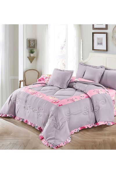 Generic Comforter Set 4 Piece Single Size Elegant Bedspread Lightweight Comforter Suitable for All Seasons
