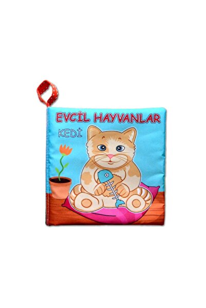 Tox Evcil Hayvanlar Sessiz Kumaş Kitap T110 - Bez Kitap , Eğitici Oyuncak , Y...