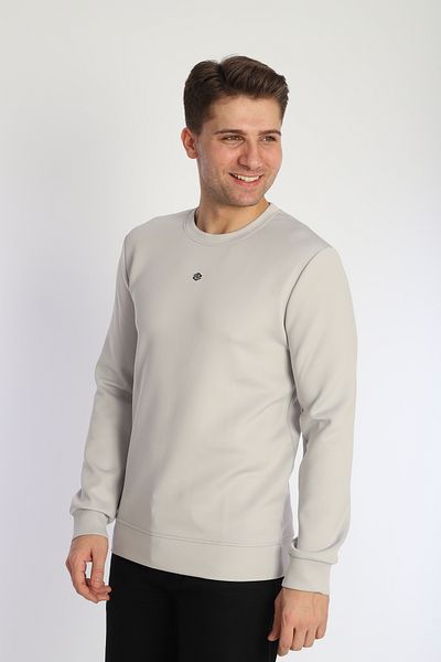 NEED LİFE Men's Basic O Neck Comfortable Form Scuba Fabric Sweatshirt