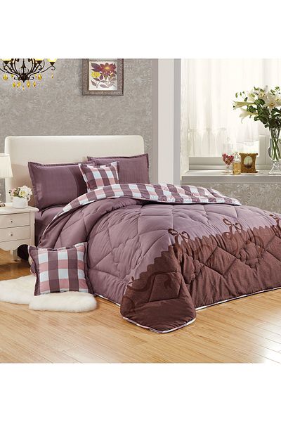 Generic Comforter Set 4 Piece Single Size Elegant Bedspread Lightweight Comforter Suitable for All Seasons