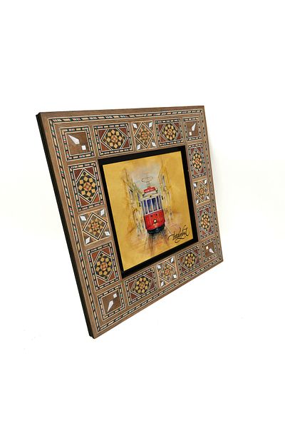 Sadrazam Masă MDF imprimată tramvai nostalgic 20x20 Krt-45