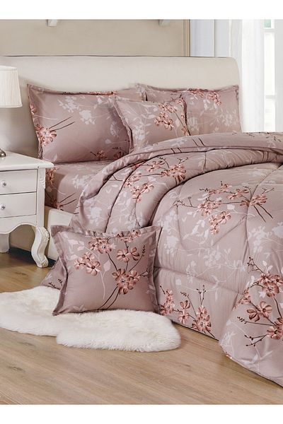 Generic Comforter Set 4 Piece Single Size Elegant Bedspread Lightweight Comforter Suitable for All Seasons