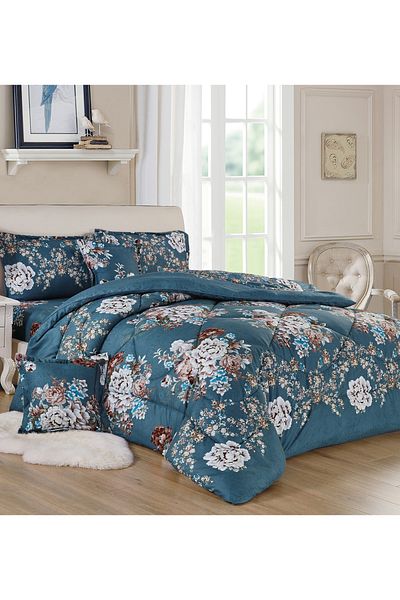Generic Comforter Set 4 Piece Single Size Elegant Bedspread Lightweight Comforter Suitable for All Seasons