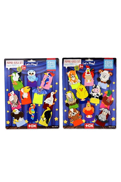 Tox 2 Set - 20 Pieces Tox Farm and Flying Animals Finger Puppet T220 T222