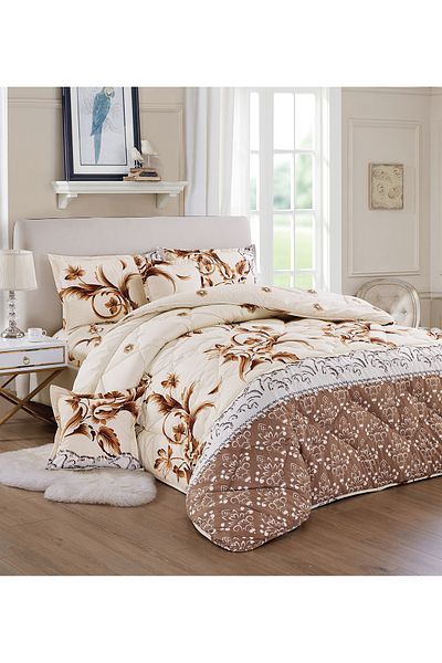 Generic Comforter Set 4 Piece Single Size Elegant Bedspread Lightweight Comforter Suitable for All Seasons