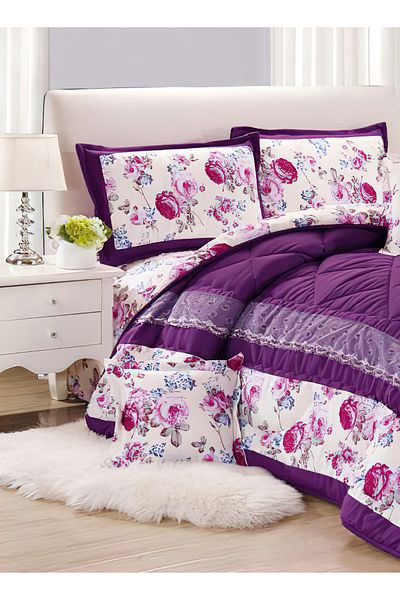 Generic Comforter Set 4 Piece Single Size Elegant Bedspread Lightweight Comforter Suitable for All Seasons