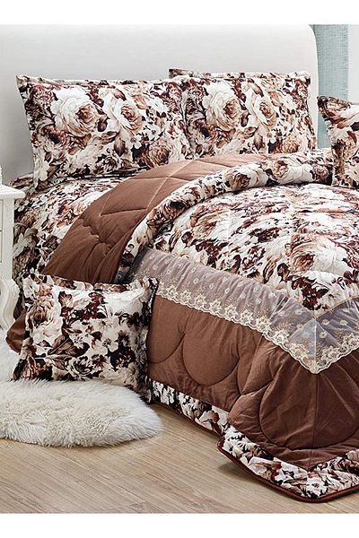 Generic Comforter Set 4 Piece Single Size Elegant Bedspread Lightweight Comforter Suitable for All Seasons