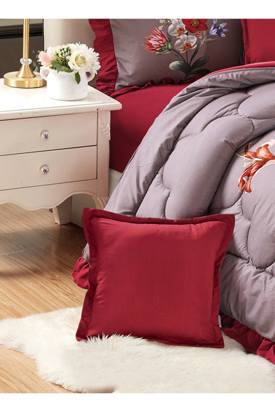 Generic طقم لحاف مكون من 4 قطع بمقاس واحد، ملاءة سرير أنيقة وخفيفة الوزن، مناسب لجميع المواسم