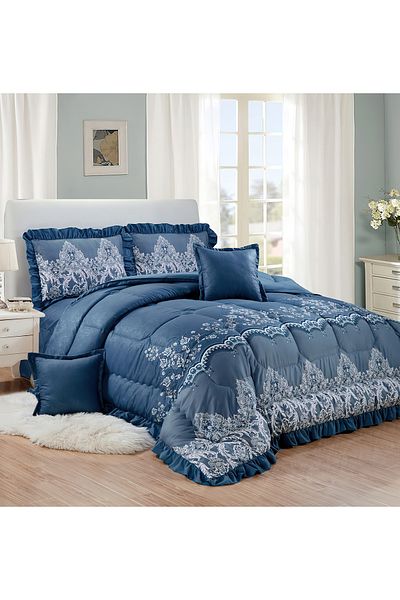 Generic Comforter Set 4 Piece Single Size Elegant Bedspread Lightweight Comforter Suitable for All Seasons