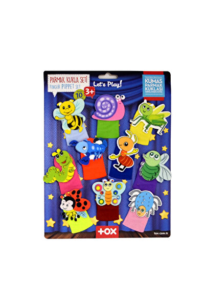 Tox مجموعة دمى الأصابع المكونة من 10 قطع من الحشرات اللطيفة T219