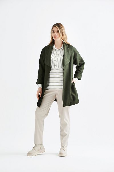 EVEN plus size Green Polyviscose Plus Size Women's Jacket