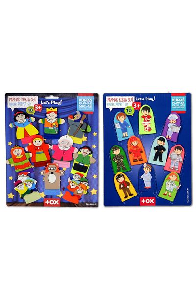 Karce 2 Set - 20 Pieces Tox Fairy Tale Heroes and Professions Finger Puppet T761 T225