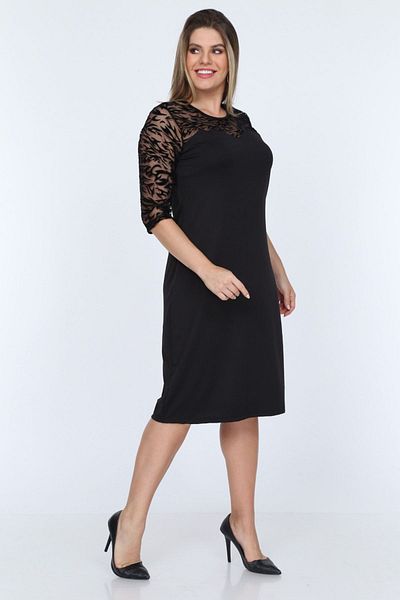 modayız Φόρεμα με μοτίβο Zebra Plus Size 13d-0776