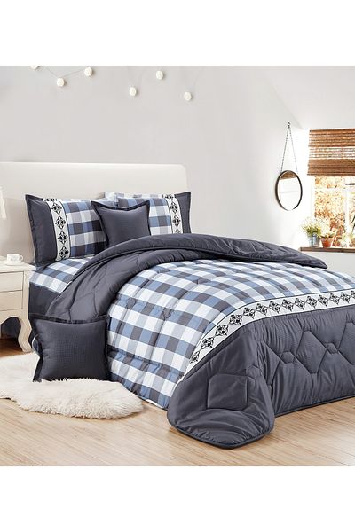 Generic Comforter Set King Size 6 Pieces Comforter Set Twin Unisex Bedding Set