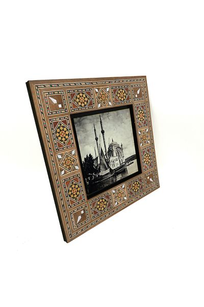 Sadrazam Fotografie Moscheea Ortaköy, pictură MDF imprimată din anii 1920 20x20 Krt-37