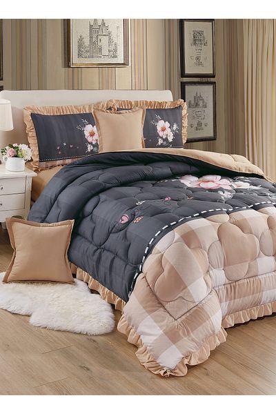 Generic Comforter Set 4 Piece Single Size Elegant Bedspread Lightweight Comforter Suitable for All Seasons