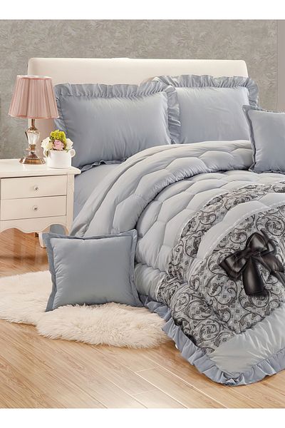 Generic Comforter Set 4 Piece Single Size Elegant Bedspread Lightweight Comforter Suitable for All Seasons