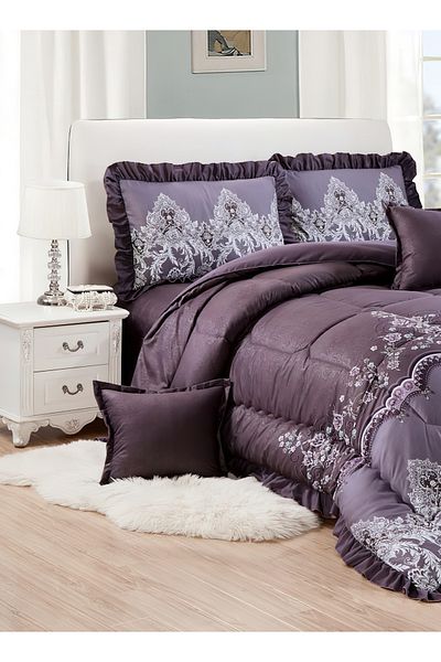 Generic Comforter Set 4 Piece Single Size Elegant Bedspread Lightweight Comforter Suitable for All Seasons