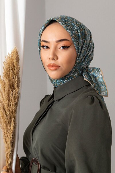 Silk Home Μαλακό βαμβακερό κασκόλ με μοτίβο γαρύφαλλου