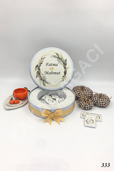 KAKAO AĞACI 100 Adet Yaprak Çerçeveli Söz & Nişan Çikolatası