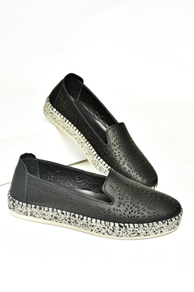 Fox Shoes U555200103 Чорні жіночі повсякденні туфлі з натуральної шкіри