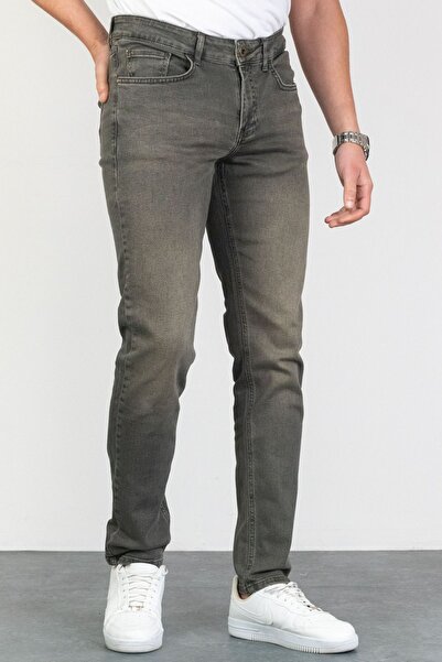 HLT JEANS Ανδρικό Χακί Slim Fit Slim Fit Stretchy Lycra Τζιν Τζιν Τζιν HLTHE001920