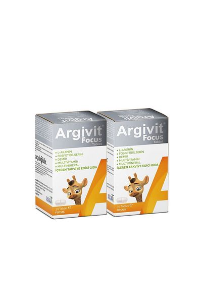 Argivit يوصى باستخدام تابلت التركيز - 30 قطعة وعبوتين