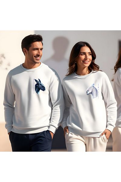 Gölge Store Ανδρικό φούτερ Dragon Valentine Crew Neck Slimfit 7002E