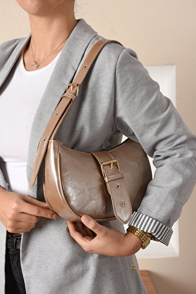 mackrock sports KRÉMOVÝ Dvouočný sloupkový křížový popruh Sportovní stylová dvoukomorová krabička na ruku přes rameno Dámská taška