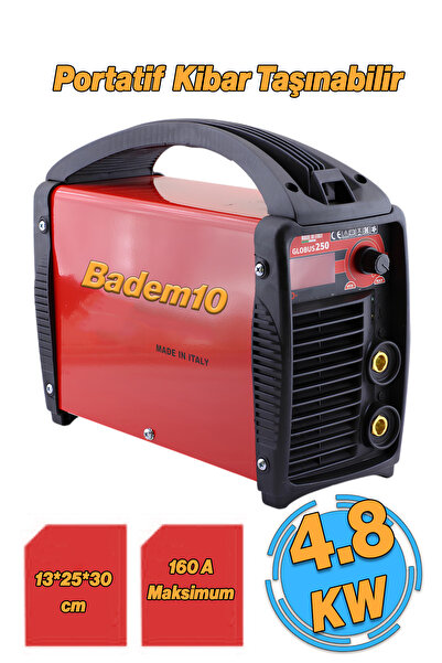 Badem10 İnverter Demir Metal Kaynak Makinesi 160 Amper 4.8 KW Makina Kaynağı ...
