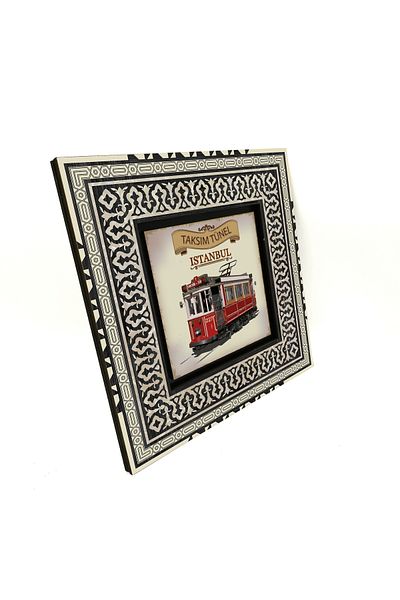 Sadrazam Masă MDF imprimată tramvai nostalgic 20x20 Krt-49