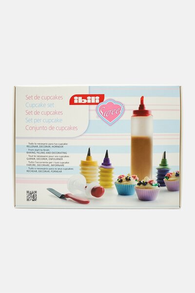 iBiLi Silicone Cupcake Set, White Combo