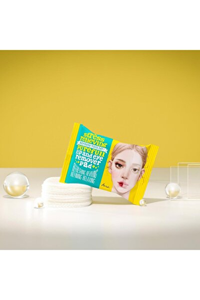 Ariul 30 Pieces Ariıl Stress Relieving Lip & Eye Makeup Remover Pad - Moisturizing & Peony Root Essence