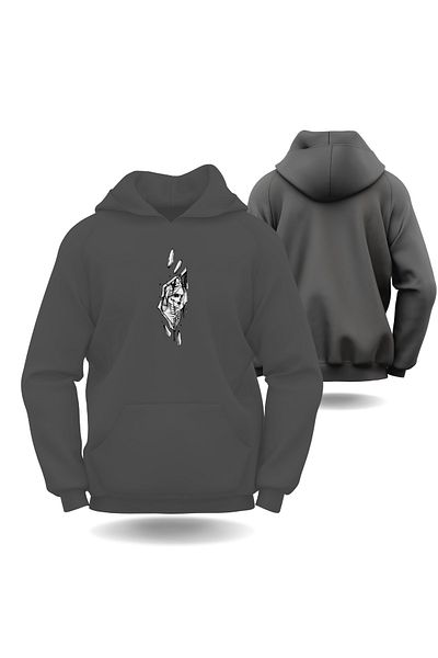 Gölge Store Skeleton Queen Valentine's Day Slimfit Hooded Hoodie Women Sweatshirt 7014K