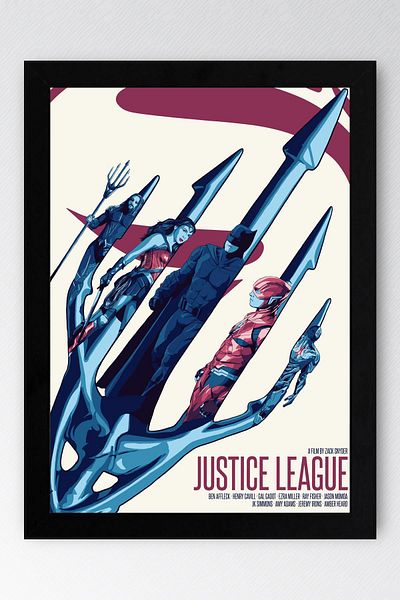 Saturn Pictură înrămată Justice League - Pictură poster Justice League