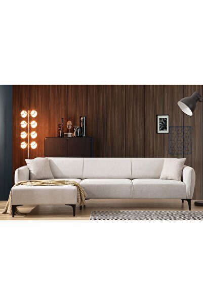 Vivense MİNİ BELLİSİMO KÖŞE KOLTUK, KREM, SOL KÖŞE