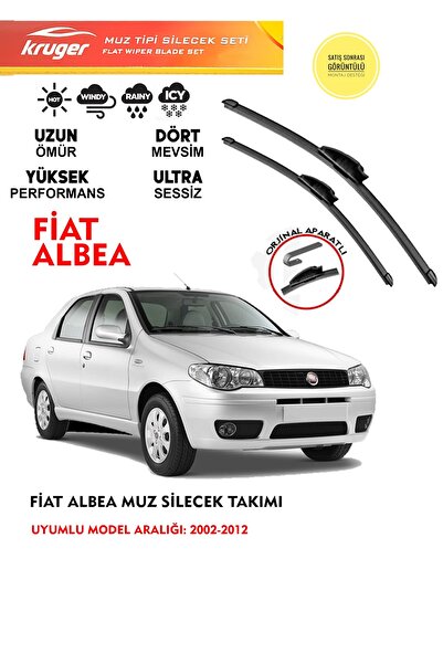 KRUGER Albea Cam Silgeç Takımı 2009 Model Araca Uyumlu