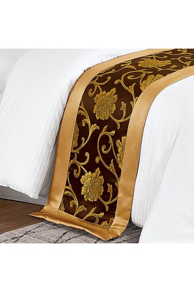 Generic Hotel Stripe Comforter Set Twin Size 160X210 CM, 100% Cotton With Bed Scarf Size 50 X180cm
