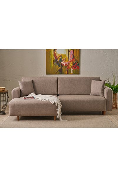 Vivense MANE YATAKLI KÖŞE KOLTUK, KAHVE, SOL KÖŞE