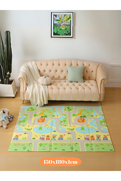 MooieBaby's Funny Zoo Katlanabilir Oyun Matı Eğitici Oyun Halısı 150 X 180 X ...