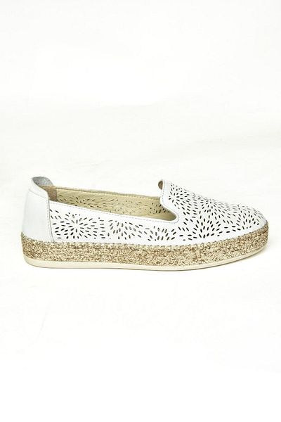 Fox Shoes U 555200103   Weiße Damen-Freizeitschuhe aus echtem Leder