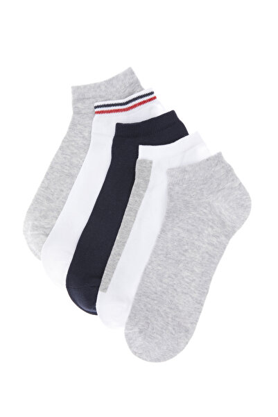 U.S. Polo Assn. Men's Gray Melange 5-Piece Socks 50306150-Vr086