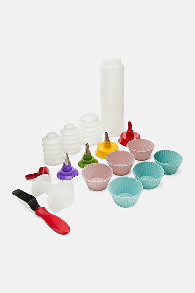 iBiLi Silicone Cupcake Set, White Combo