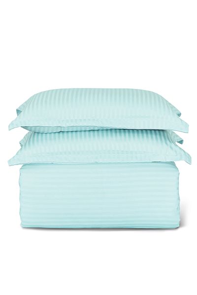 Generic طقم لحاف ناعم مخطط من Sleep Night، مقاس كينج (220×240 سم)، 6 قطع، بنمط مخطط