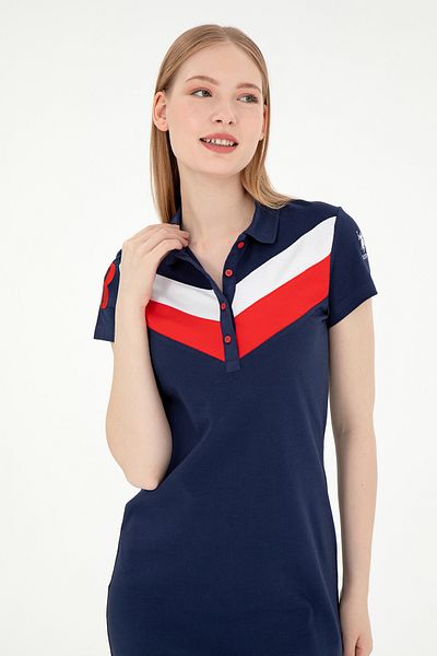U.S. Polo Assn. Rochie tricotată de damă bleumarin 50268691 -VR033