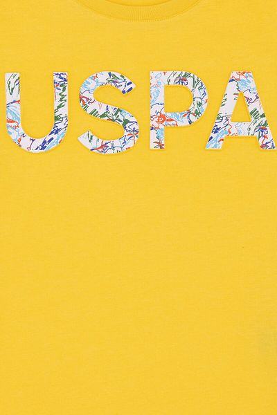 U.S. Polo Assn. Children's Light Yellow Crew Neck T-Shirt 50246956 -Vr004