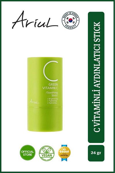 Ariul 24 Gr Green Vitamin C Stick - Anti-Aging and Soothing Peptide and Ceramide