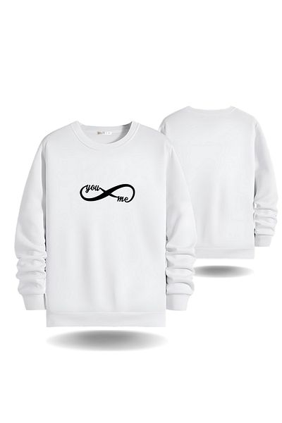 Gölge Store Ανδρικό φούτερ με λαιμόκοψη Infinite Love Valentine's Day 7008E