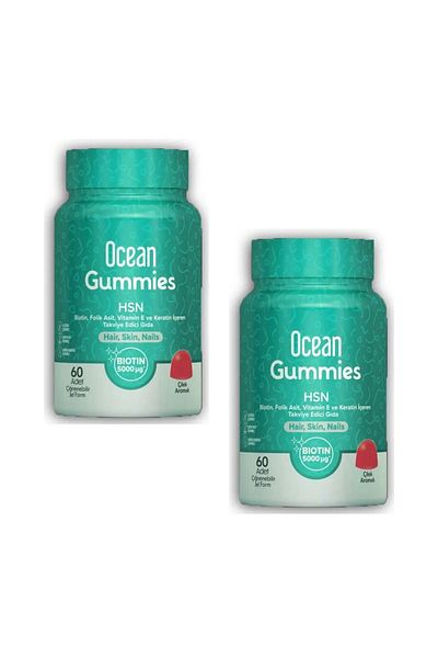Ocean Gummies Hsn - 60 Pieces Chewing Gel Form X2